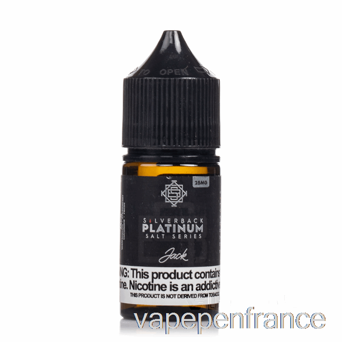 Jack - Sels De La Série Silverback Platine - Stylo Vape 30 Ml 25 Mg